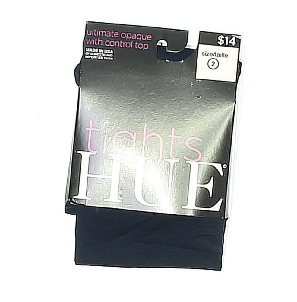 HUE Ultimate Opaque Control Top Tights - Black